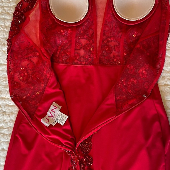 JVN by Jovani RED PROM Dress/Gown - Picture 9 of 12